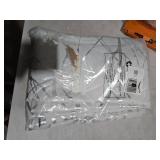 FMFUNCTEX 100% Blackout Curtain Silver Foil Branch Curtains for Bedroom, Curtain 96 Inches Long Tree Curtains for Living Room, Room Darkening Thermal Insulated Window Drapes, Grommet Top 2 Panels