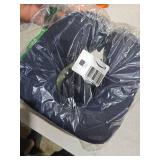 MLVOC Travel Pillow 100% Pure Memory Foam Neck Pillow, Comfortable & Breathable Cover, Machine Washable, Airplane Travel Kit with 3D Contoured Eye Masks, Earplugs, and Luxury Bag, Standard (Blue)