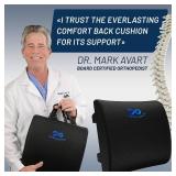Everlasting Comfort The Original Lumbar Support Pillow - Improves Posture, Promotes Back Pain Relief - Superior Office Chair Back Support for Gaming and Desk Chairs - Lumbar Pillow for Car, Couch
