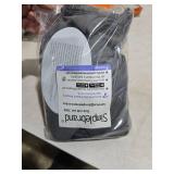 Simplebrand Ava Grey Short 36 Inches Blackout Curtain 2 Panels Set, Half Window Rod Pocket Privacy Curtain Tiers for Kitchen, Curtains Blackout for Bathroom Shades, W40 x L36 Inch, Grey