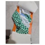 LIZENS Girls One Piece Swimwear Checker Print Ruffles Bathing Suit for Kids Size 2-12(LG58G03,10-12T) Green