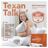 TEXAS LINEN CO. Luxury Egyptian Cotton Queen Stripe Sheet Set, 600 Thread Count Extra Long Staple 4 PC Set, Queen White Damask Sheets, Soft, Cooling Sateen Weave Sheets Upto 18 in Deep Pocket