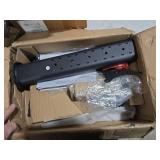 Single LCD Computer Monitor Mount Column with Divided Computer Desk Organizer;5 Height Adjustments,Free-Standing Swivel Monitor Stand Riser,Vesa Base Bracket Holds One(1)Screen,Maximum Load Capacity 8