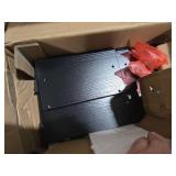 Single LCD Computer Monitor Mount Column with Divided Computer Desk Organizer;5 Height Adjustments,Free-Standing Swivel Monitor Stand Riser,Vesa Base Bracket Holds One(1)Screen,Maximum Load Capacity 8