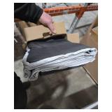 ULG 1 Pack Over Door Organizer with 5 Large Pockets 10 Mesh Side Pockets, 44 lbs Weight Capacity Hanging Storage Organizer with Clear Window Kids Toys, Shoes, Diapers, Dark Grey, 5 Layers