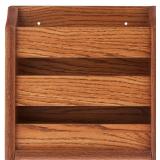 Wooden Mallet MRS1MO Rack, Wall Mount or Tabletop, Medium Oak Magazine Holder