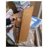 Wooden Mallet MRS1MO Rack, Wall Mount or Tabletop, Medium Oak Magazine Holder