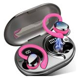 Wireless Earbuds Bluetooth 5.4 Headphones Sport, 2025 Bluetooth Earbuds with Earhooks, 48H Stereo Over Ear Buds, Earphone with 4 ENC Noise Canceling Mic, IP7 Waterproof Headset for Running/Gym/Workout