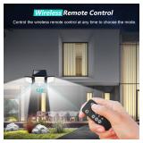 Tuffenough Solar Outdoor Lights 2500LM 210 LED Security Lights with Remote Control,3 Heads Motion Sensor Lights, IP65 Waterproof,270° Wide Angle Flood Wall Lights with 3 Modes(2 Packs)