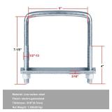 2 Pcs 6 Inch Wide Square U-Bolt, 1/2\" x 6\" x 7-1/8\", Electro-Galvanized Steel