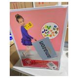 The New York Doll Collection Toy Shopping Cart for Kids and Toddler - Includes Food - Folds for Easy Storage - with Sturdy Metal Frame (Red)