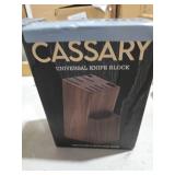 Kitchen knife holder elegant & sturdy (15 slots). Universal knife block with slots for knives, scissor and sharpenner. Knife Block without Knives. Kitchen knife holders for counter top. (Pine)