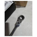DURATECH Extra Long Flex Head Ratchet Wrench, 144-P, Double-Stacked Pawls, CR-V Steel, Only Compatible 3/8\" Drive Low Profile Impact Sockets
