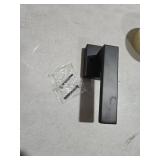 LUMIFERE Matte Black Dummy Door Handle Non-Turning Interior Door Levers (1 Pack) - Modern Keyless Lever Door Handle for Closets, Pantries, Stainless Steel - (Only One Side Use)