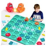 STEM Logic Road Builder Toys: Board Games Toys for 5 Year Old Kids Montessori Brain Teaser Puzzles Educational Learning Activities Toy for Kid Ages 3 4 6-8 12 Boys Girls Gifts (Blue, 50PCS)