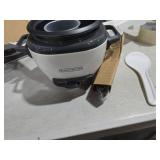 BLACK+DECKER 3-Cup Rice Cooker, RC503, 1.5-cup Uncooked Rice, Steaming Basket, Removable Non-Stick Bowl, One Touch, White