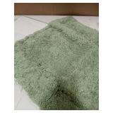 Large Green Bath Rug 58 x 23in