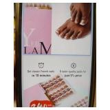 YeeLam Toe Nail Press Ons 240pcs Short French Tip