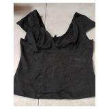 Trendy Queen Womens Summer V-Neck Backless Cute Tops Short Sleeve Sexy Slim Fit T-Shirts Y2K Clothes Corset Cami 2025 Black S