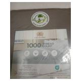 Casa Platino 1000 Thread Count King 4pc Sheet Set Silver