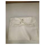 Expandable Travel Makeup Bag White