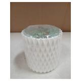 Rotating Pen Holder with Accessories White and Green