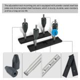 X-BULL Mounting Pin Set Adjustable Support Brackets New,Universal Lockable Theft-Proof Mount Pins Kit with Padlocks,Fit for Almost Recovery Tracks