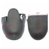 Steel Toe Cap Safety Shoe Covers, Universal Steel Toe Leather Overshoes Workplace Cover with Adjustable Strap, Unisex Safety Footwear Toe Leather Protector Attachment Size EUR 35-45 (1 Pair)