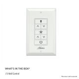 Hunter Universal Fan-Light Wall Control (Receiver Not Included), 99815, White