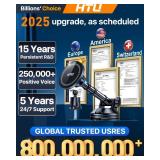 HTU 2025 Upgraded for Magsafe Car Mount [80LBS Strongest Suction & Military-Grade] Powerful Magnetic Cell Phone Holder for Car Dashboard Windshield for iPhone 17 16 15 14 Pro Max Mini,Black
