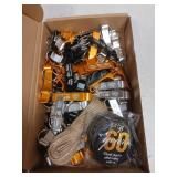 Dandat 54 Sets 60th Birthday Party Favors for Guests Birthday Beer Opener Keychain Cheers to 60 Bottle Opener Keychain with Thank You Cards and Gift Bags for Anniversary Wedding Party Favors