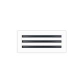 BUILDMART - 16x6 White Modern AC Vent Cover - Decorative Air Vent - Standard Linear Slot Diffuser - Register Grille for Ceiling, Walls & Floors - Texas Buildmart
