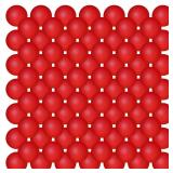 Hanaive 100 Pack Table Tennis Balls Multi Colored 40mm Plastic Balls Bulk Washable Small Game for Carnival Pool Games, Party Decoration Pet Toy(Red)