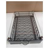 Rice Rat Vertuo Capsule Holder Drawer for Nespresso With Glass For Cabinet Vertuoline Pod Storage Rack For Counter Class-40 Pods (With Handle)