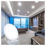 Esbaybulbs 7 Inch Ultra-Thin LED Recessed Ceiling Light with Junction Box, 6000K Cool Lighting 18W LED Panel Can Light Downlight 1500LM High Brightness Easy Installation 4 Pack