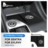 AutoQi Car Wireless Charger Phone Qi Charging Station Pad Mat fits for Nissan Sentra 2020-2024 Accessories