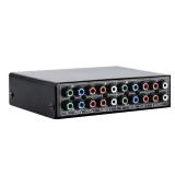 Linkstyle 3 in 1 Out Component AV Video Switch Box 1080P, 3 Way Composite 3 RCA AV Splitter RGB Selector Video Audio Switch Converter, for Xbox 360 Wii PS3 PS1 PS1 SNES DVD/VCD/STB/TV/HDTV