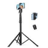 Victiv Phone Tripod, 70" Tripod for iPhone with Remote and Phone Holder, Sturdy & Stable, Adjustable Camera Stand & Selfie Stick Mode, Perfect for Selfies/Recording/Vlogging/Live Streaming