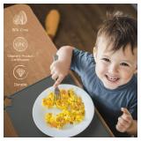 Moonkie Silicone Placemats for Baby & Kid, Stain-Proof Non-Slip Toddler Food Mats Eating Table Mat with 2 Packs(Ether/Sage