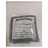 Ameritex 100% Waterproof Dog Bed Blankets Double Sided Dog Couch Cover Knurling Pattern pet Bed Cover Reversible Furniture Couch Sofa Car for Puppy Kids (30x70 Inch(Pack of 1), Darkgrey/lightgrey)