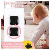 Outlet Covers Babepai 38-Pack Black Child Proof Electrical Protector Safety Improved Baby Safety Plug Covers