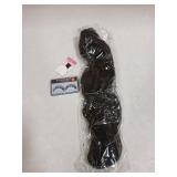 Claw Clip Ponytail Extension Black with Lashes