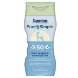 Coppertone Pure and Simple Sunscreen Lotion  SPF 50 Sunscreen Lotion  6 oz