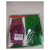 Pink and Green Party Decorations Tinsel Foil Fringe Curtain