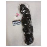 Claw Clip Ponytail Extension Black with Lashes