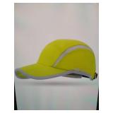 Ellewin Unisex Baseball Cap Unstructured with Foldable Bill Reflective Green