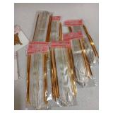 Pull Flower Ribbon Bows Silver 6pk and Butterfly Stickers