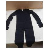 SUUKSESS Women Ribbed Stretchy One Piece Jumpsuits Yoga Long Sleeve Workout Jumpsuits (Black,S)