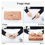 VIKEYTIM Epoxy Putty, 120g 2 Part Fast Repair Epoxy Putty Wood, Metal, Stone, Hard Plastic, Acrylic, Ceramic, Glass, Acrylic Bonding and Repair (Brown)