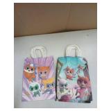 Cartoon Cat Gift Bags 16pcs